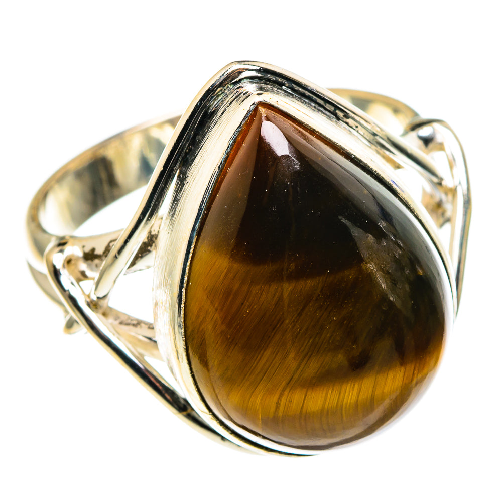 Tiger Eye Rings handcrafted by Anasilvercos - RING86225