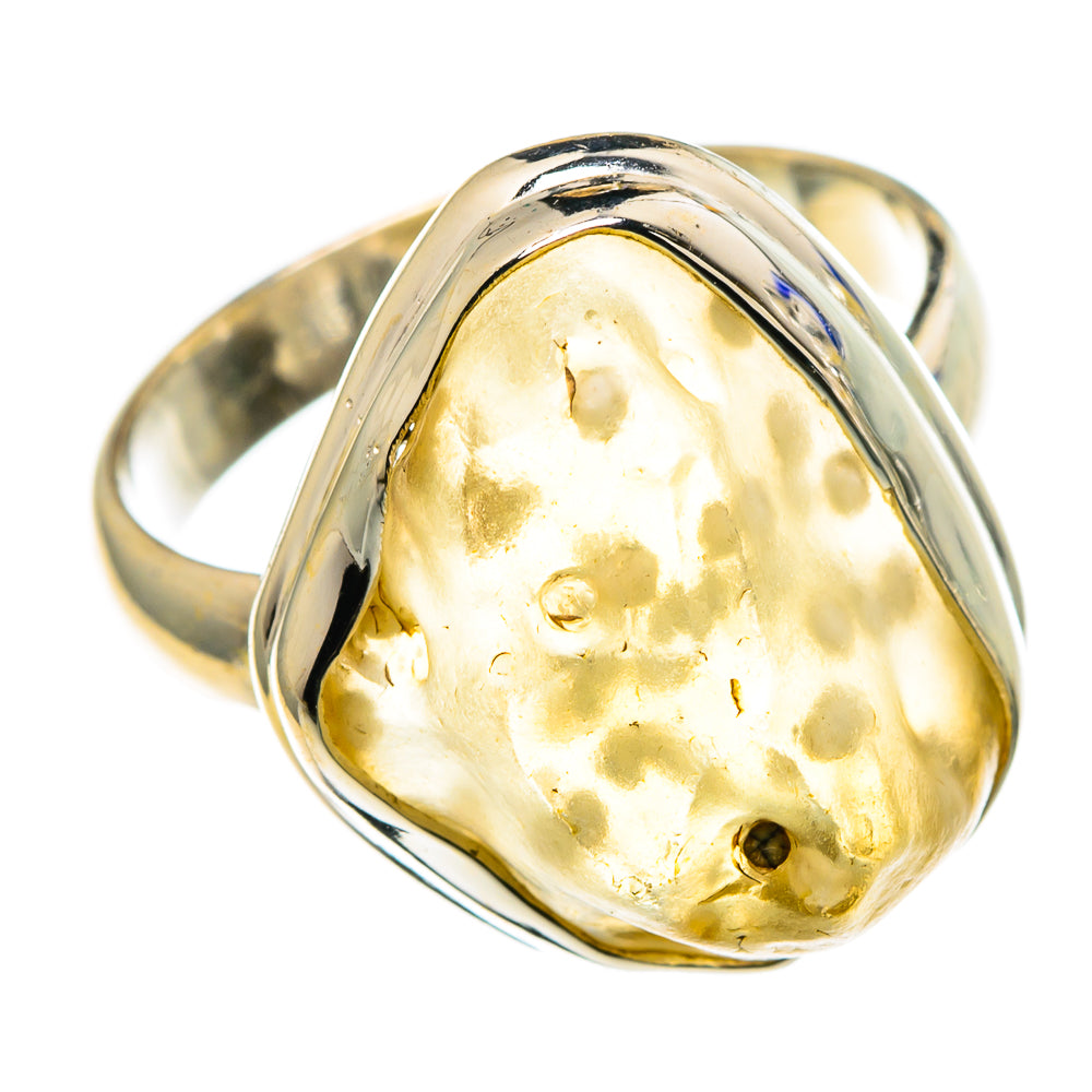 Libyan Desert Glass Rings handcrafted by Anasilvercos - RING86227