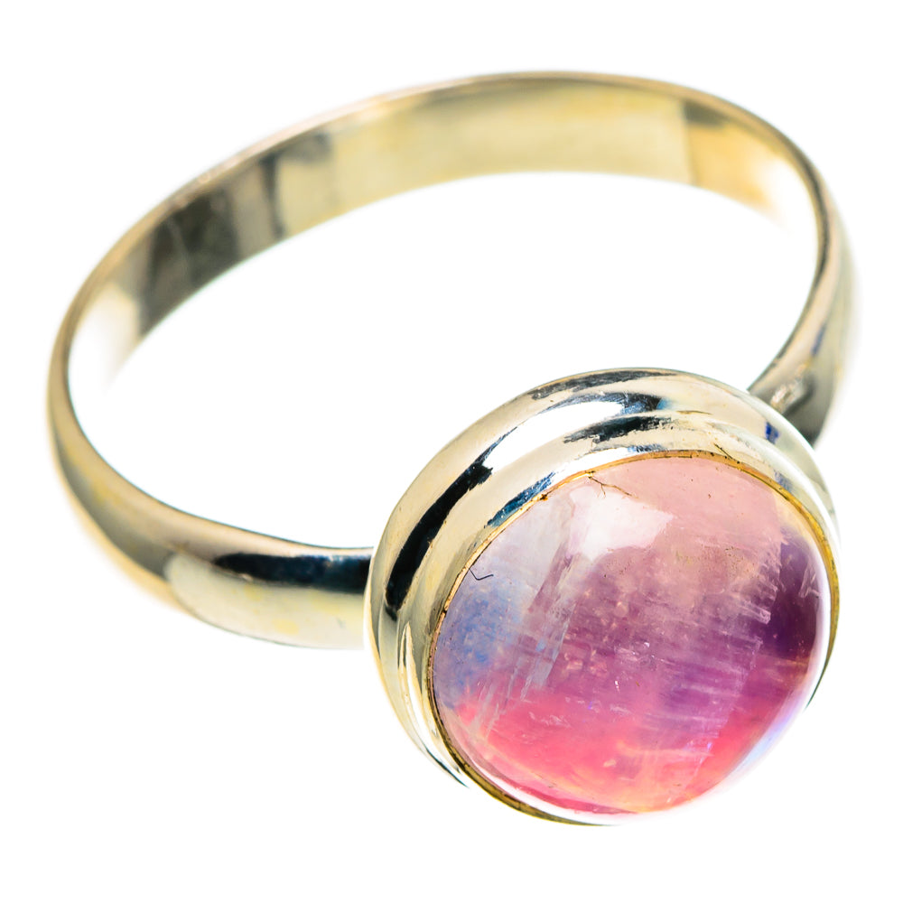 Pink Moonstone Rings handcrafted by Anasilvercos - RING86231