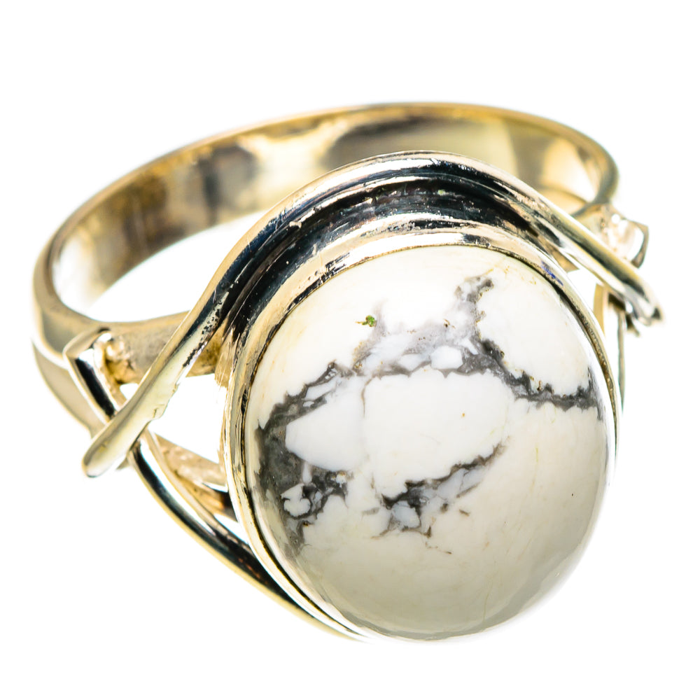 Howlite Rings handcrafted by Anasilvercos - RING86243