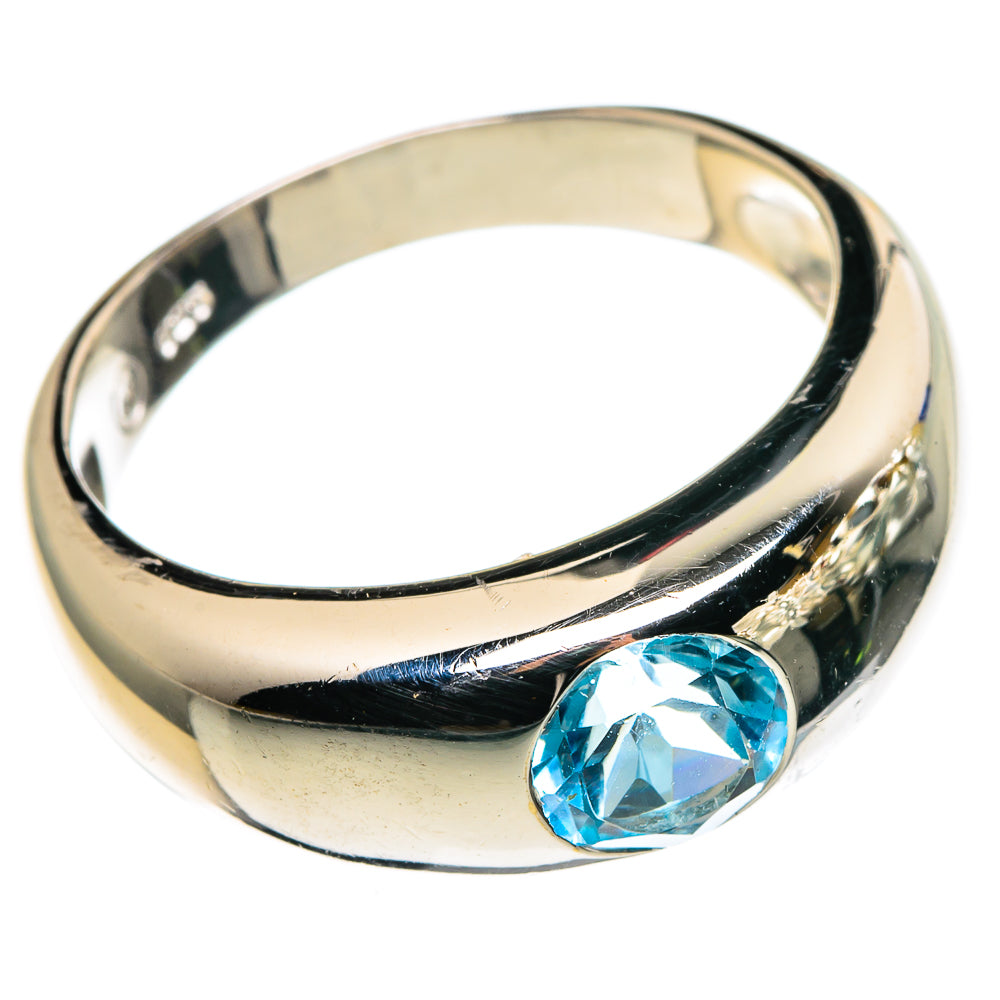 Blue Topaz Rings handcrafted by Anasilvercos - RING86247