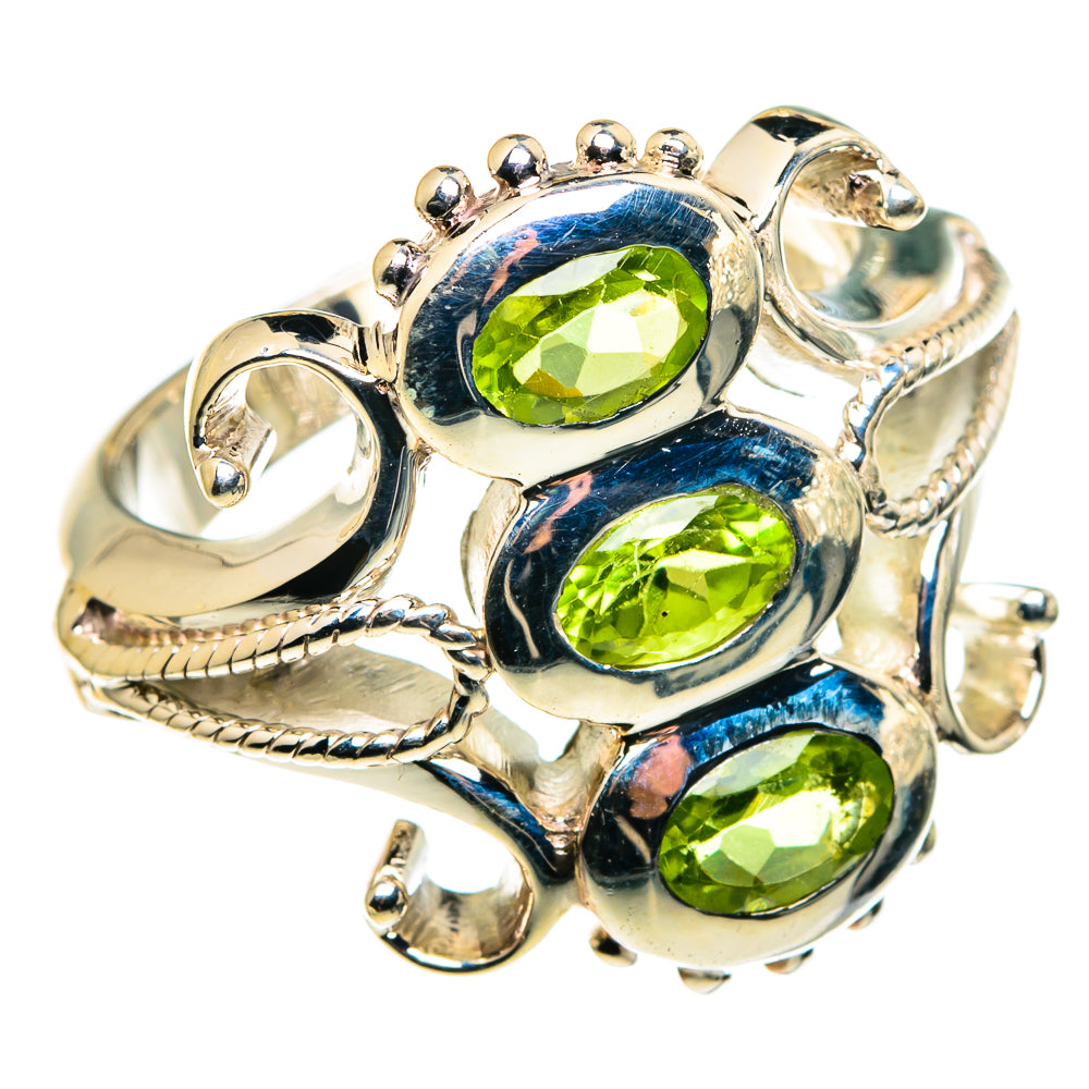 Peridot Rings handcrafted by Anasilvercos - RING86251