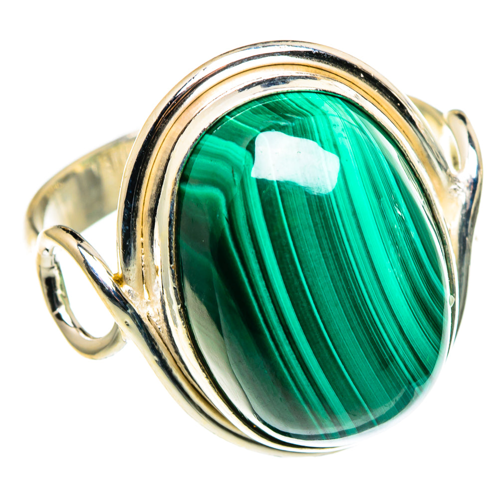 Malachite Rings handcrafted by Anasilvercos - RING86255