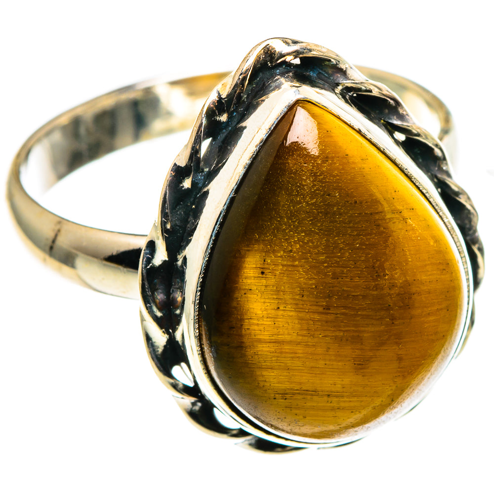 Tiger Eye Rings handcrafted by Anasilvercos - RING86258 - Photo 2