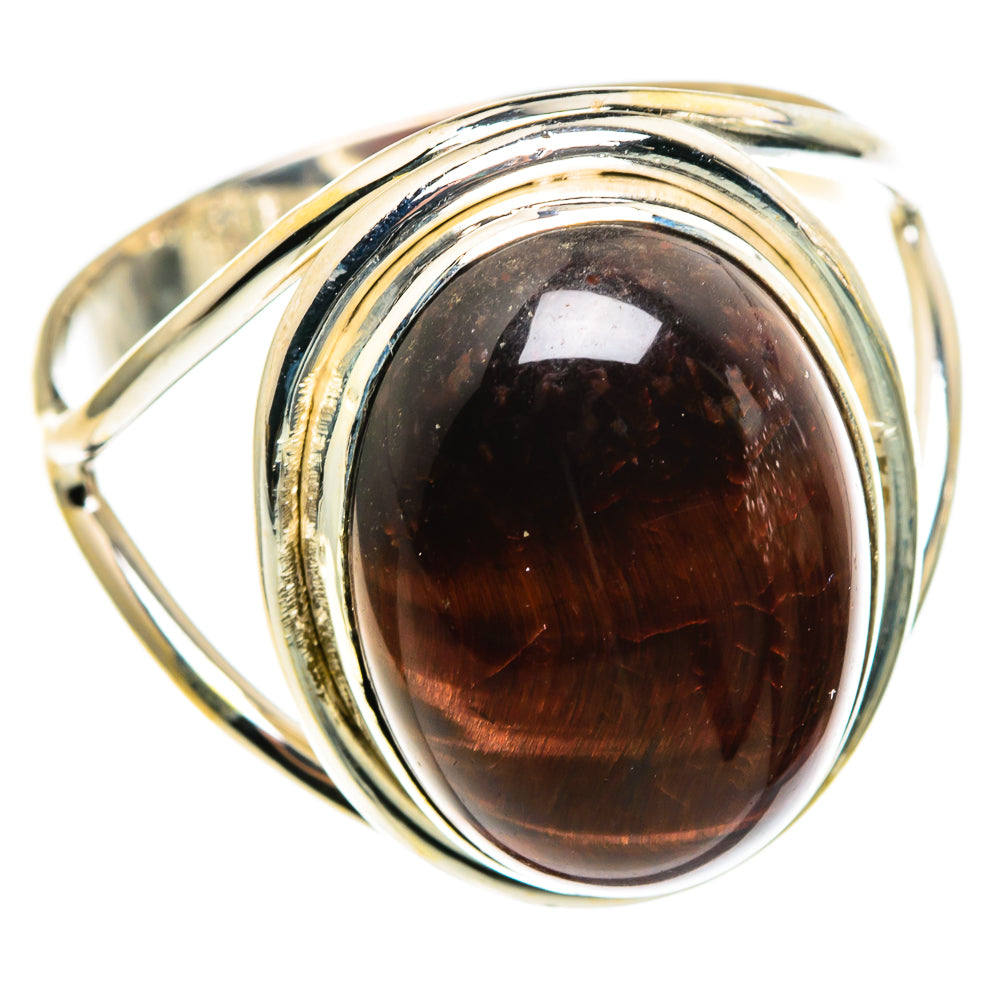 Red Tiger Eye Rings handcrafted by Anasilvercos - RING86259