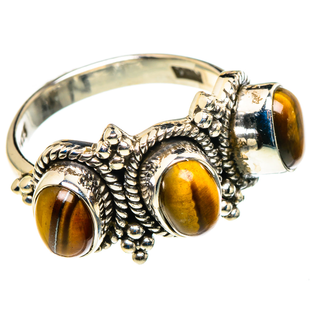 Tiger Eye Rings handcrafted by Anasilvercos - RING86261