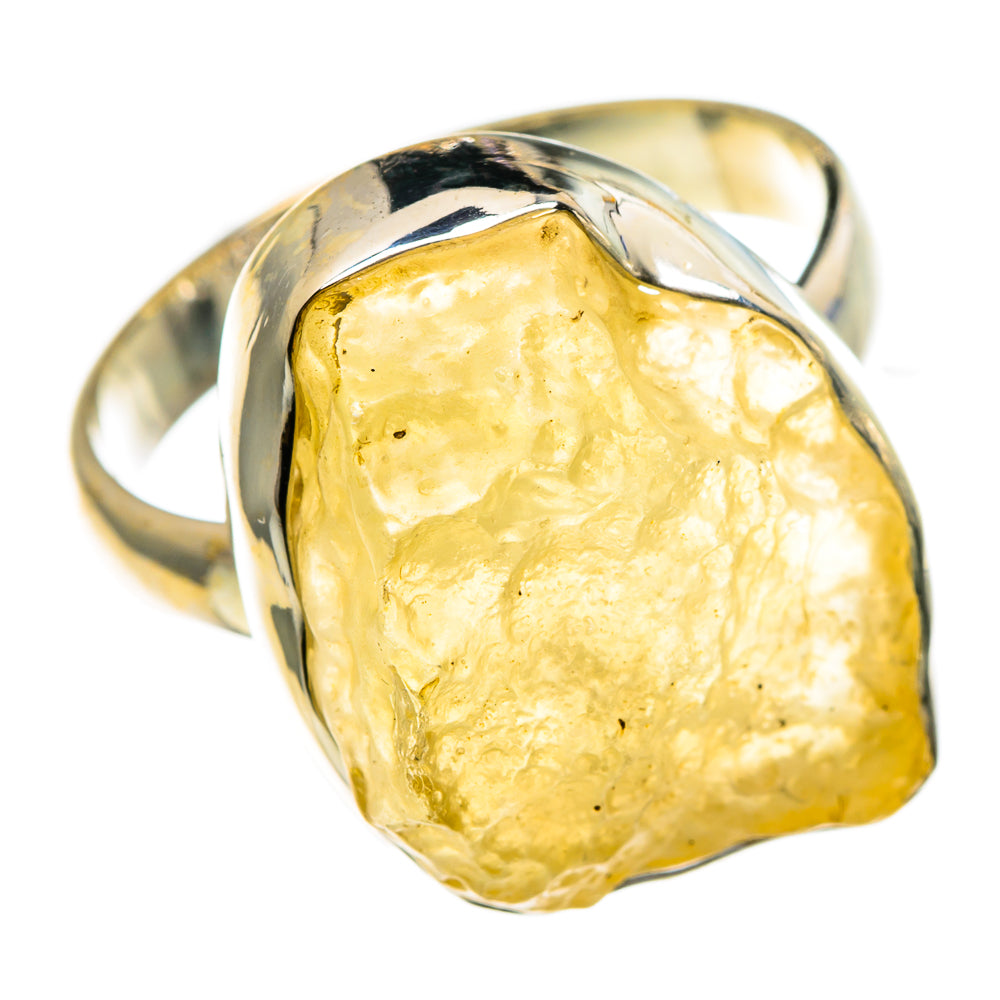 Libyan Desert Glass Rings handcrafted by Anasilvercos - RING86264