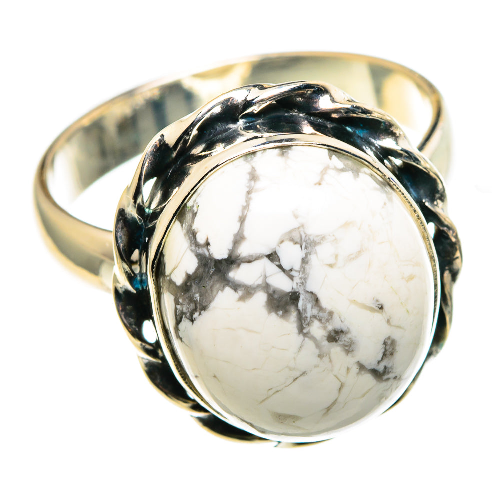 Howlite Rings handcrafted by Anasilvercos - RING86278