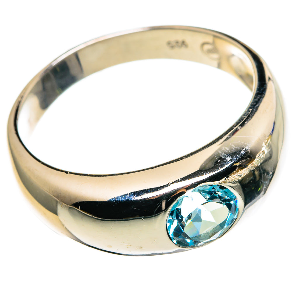 Blue Topaz Rings handcrafted by Anasilvercos - RING86281
