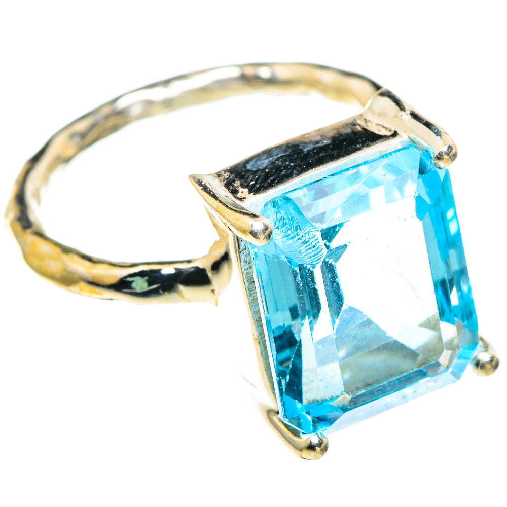 Blue Topaz Rings handcrafted by Anasilvercos - RING86283