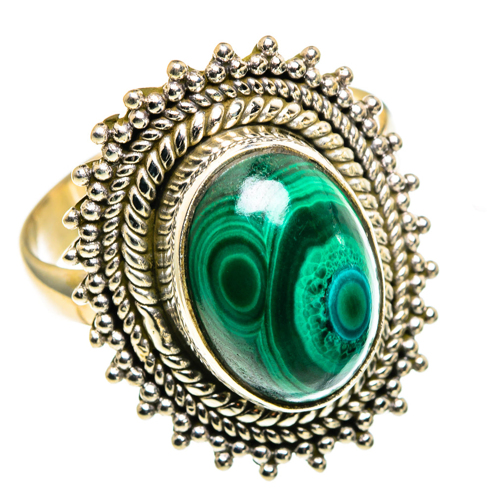 Malachite Rings handcrafted by Anasilvercos - RING86287