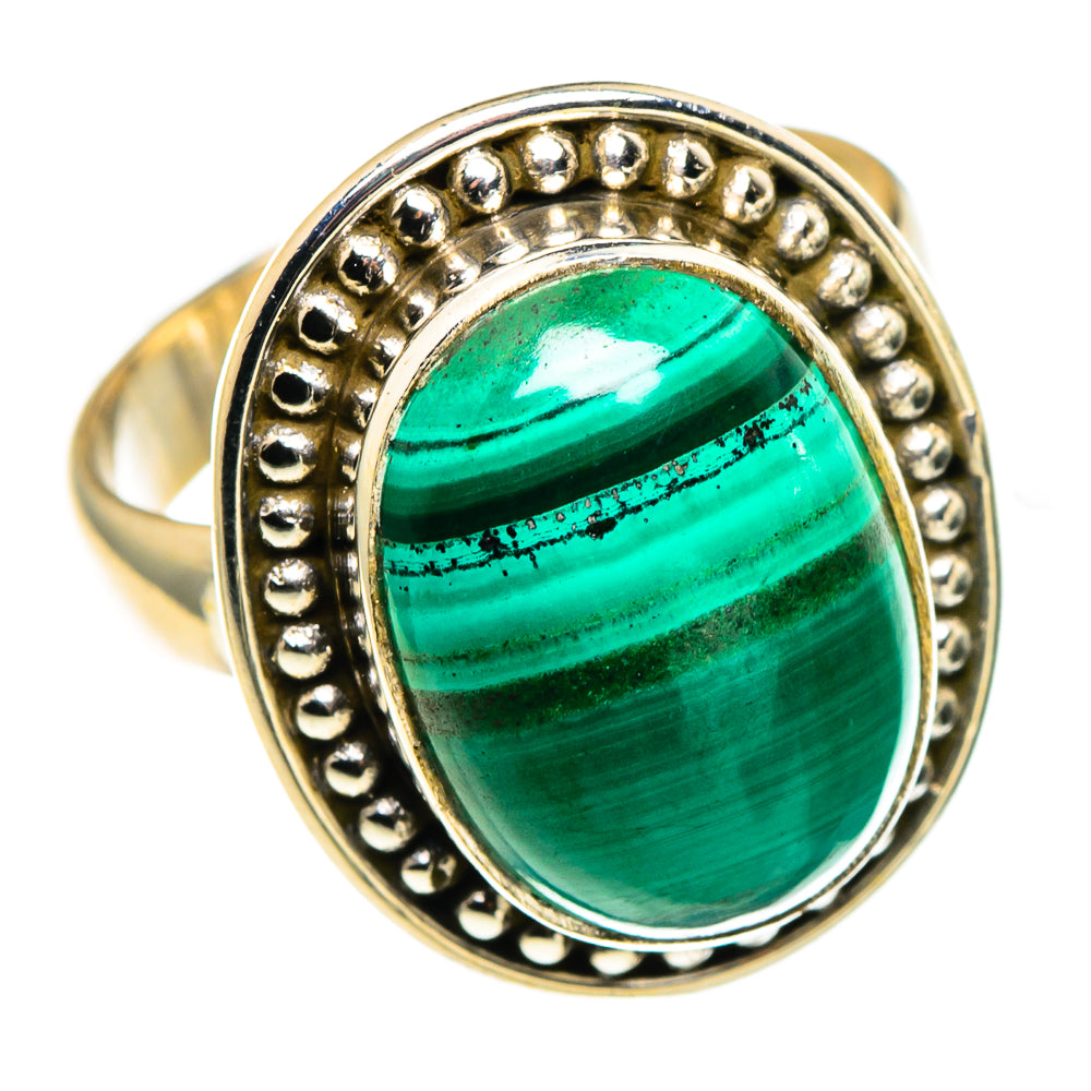 Malachite Rings handcrafted by Anasilvercos - RING86289