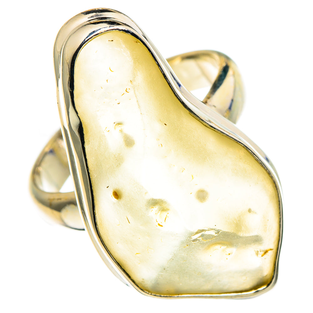 Libyan Desert Glass Rings handcrafted by Anasilvercos - RING86293