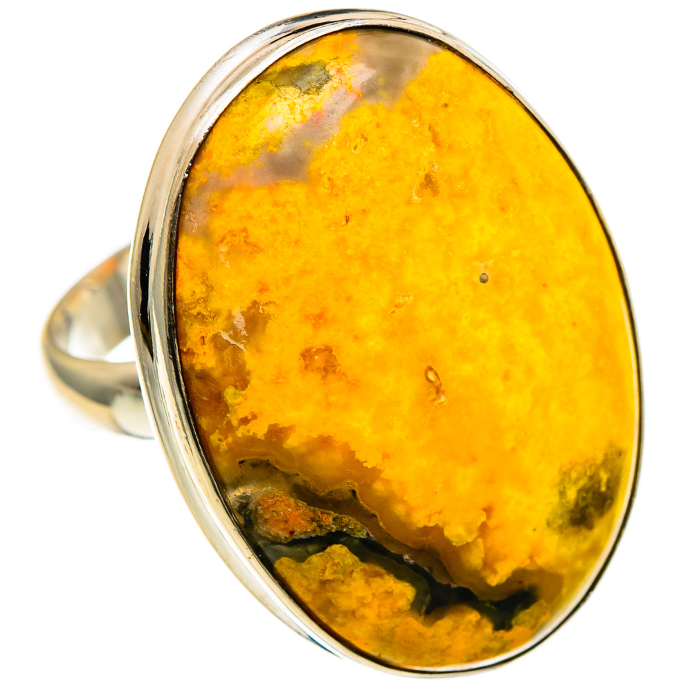 Bumble Bee Jasper Rings handcrafted by Anasilvercos - RING86306