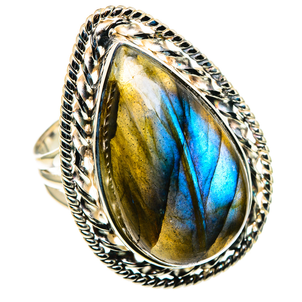 Labradorite Rings handcrafted by Anasilvercos - RING86309