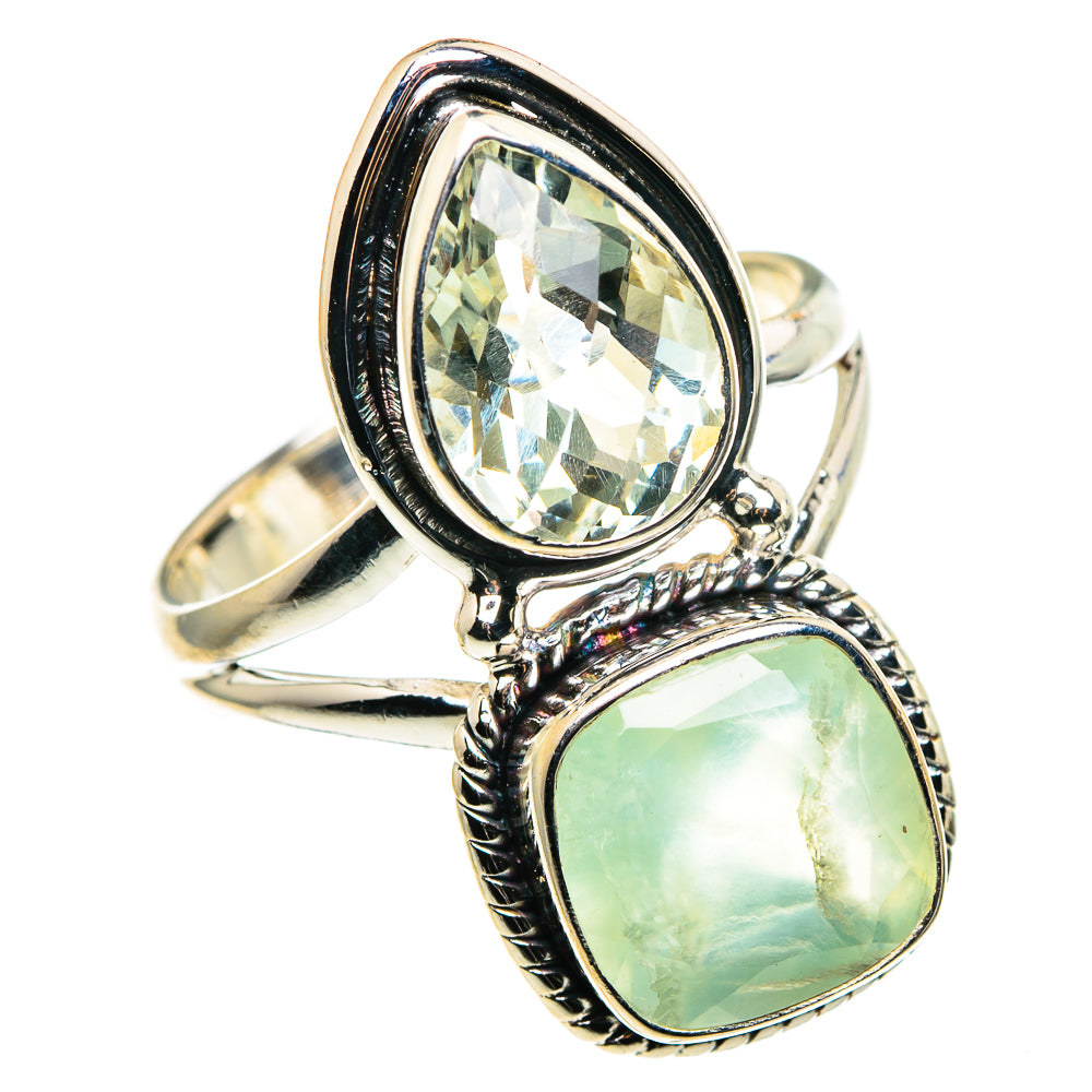 Prehnite Rings handcrafted by Anasilvercos - RING86320