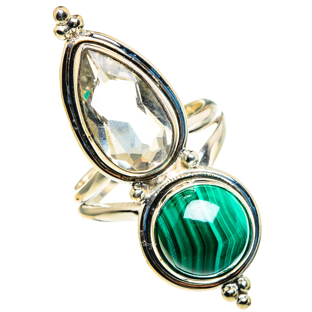 Malachite Rings handcrafted by Anasilvercos - RING86321