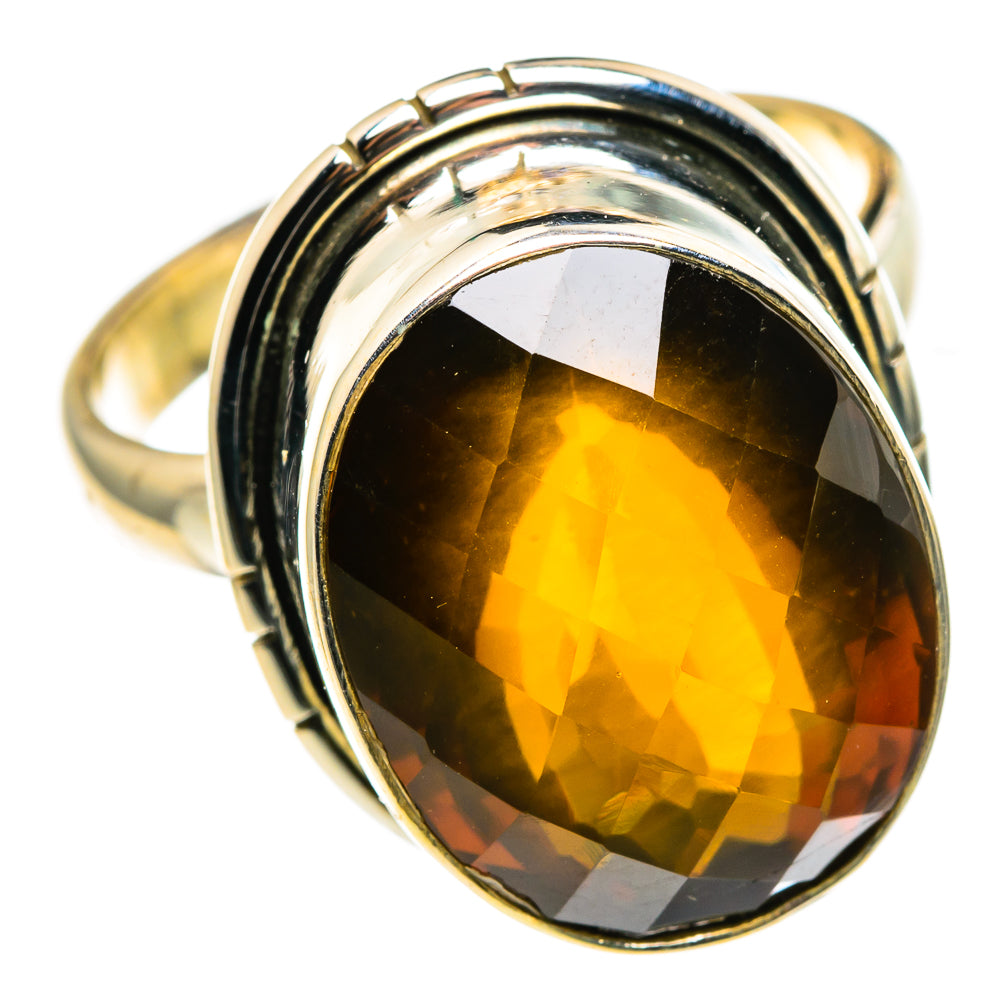 Mandarin Citrine Rings handcrafted by Anasilvercos - RING86327