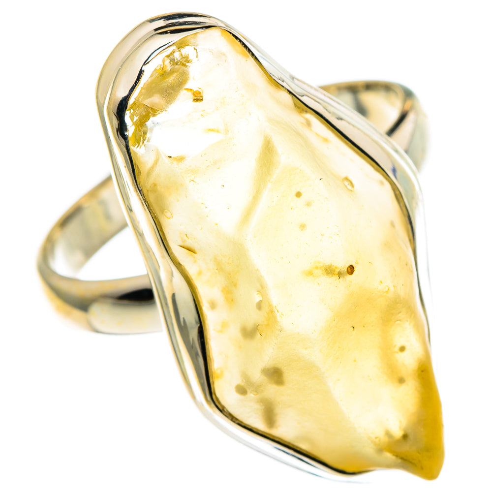 Libyan Desert Glass Rings handcrafted by Anasilvercos - RING86330