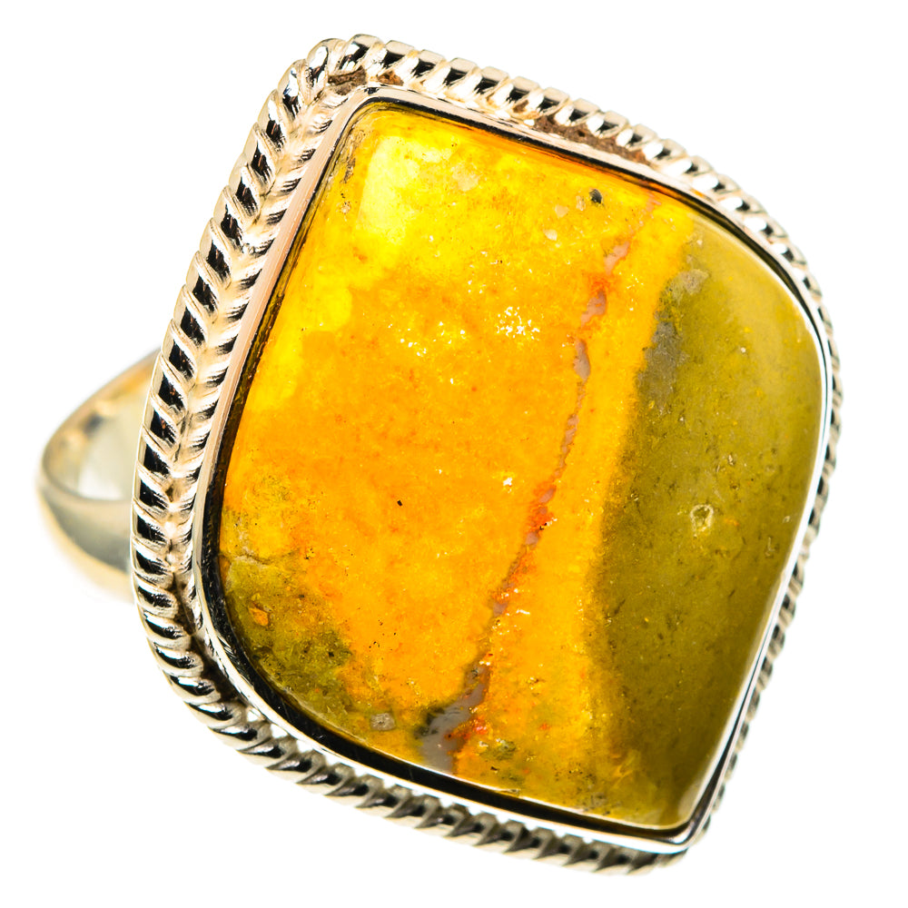 Bumble Bee Jasper Rings handcrafted by Anasilvercos - RING86342