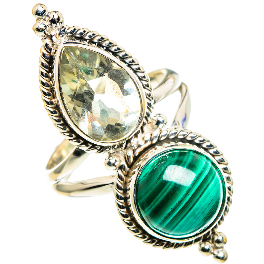 Malachite Rings handcrafted by Anasilvercos - RING86353