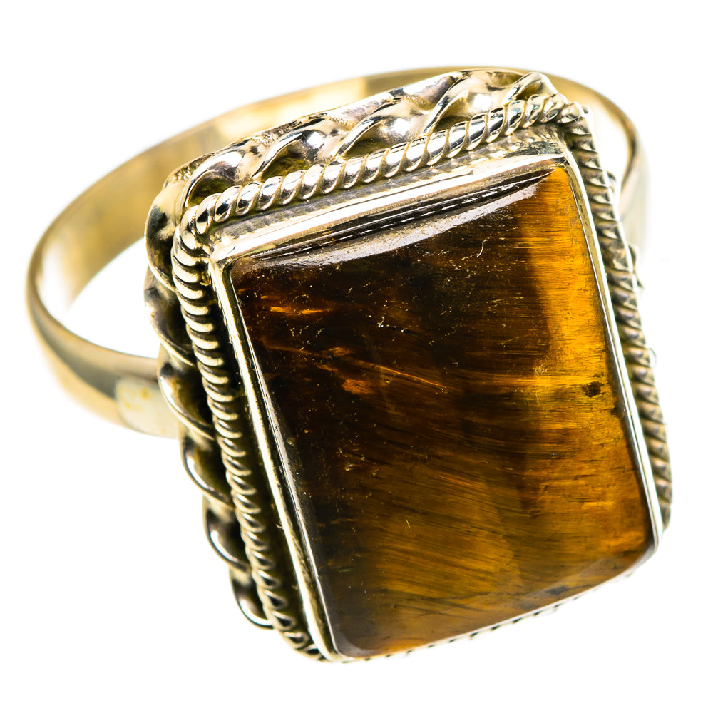 Tiger Eye Rings handcrafted by Anasilvercos - RING86357 - Photo 2