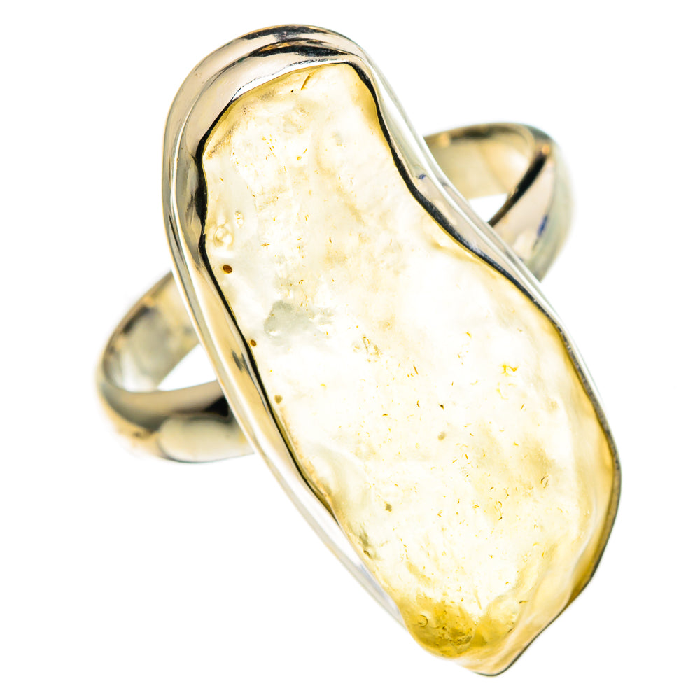 Libyan Desert Glass Rings handcrafted by Anasilvercos - RING86362