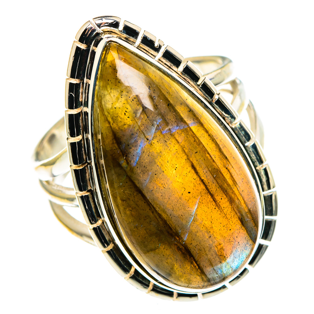 Labradorite Rings handcrafted by Anasilvercos - RING86374