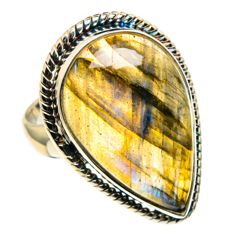 Labradorite Rings handcrafted by Anasilvercos - RING86377