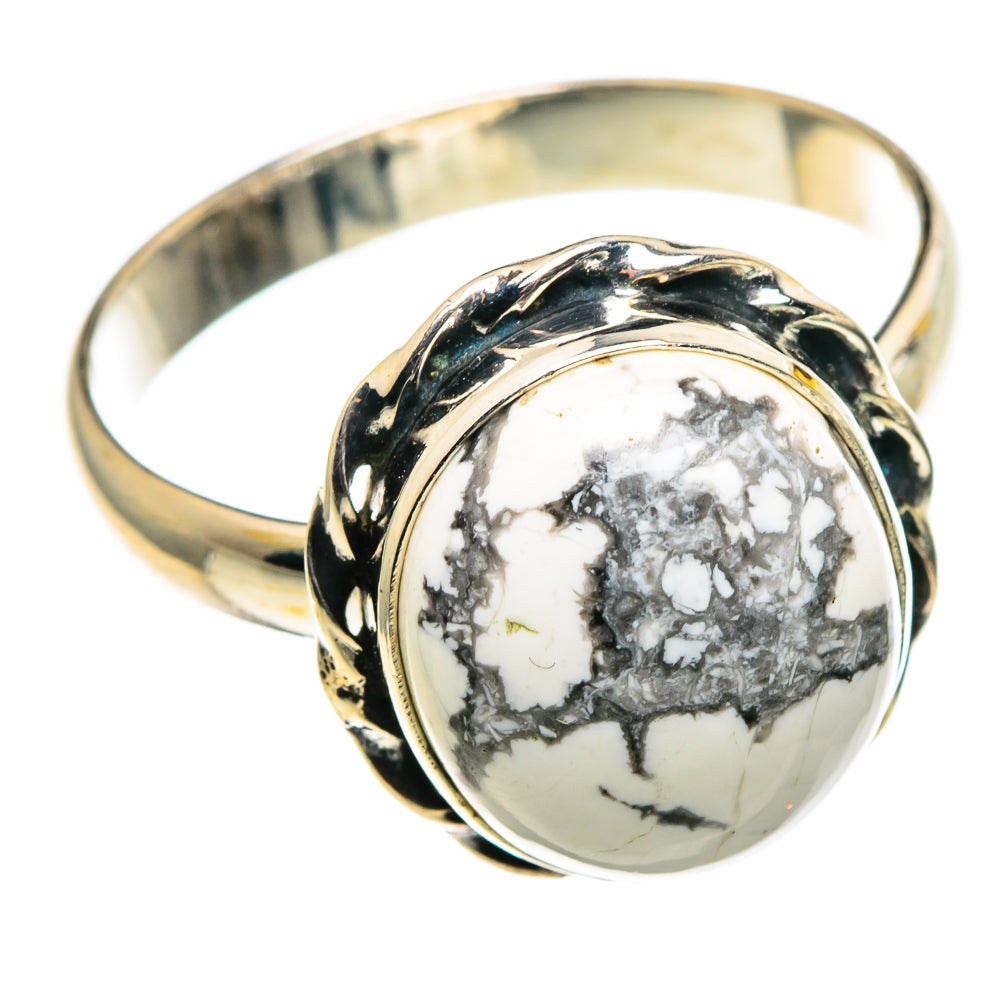 Howlite Rings handcrafted by Anasilvercos - RING86405