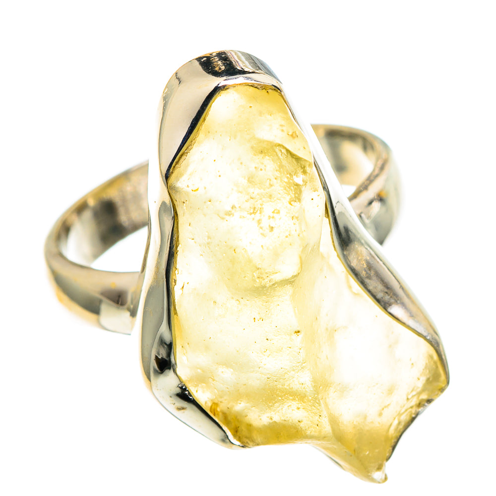 Libyan Desert Glass Rings handcrafted by Anasilvercos - RING86429
