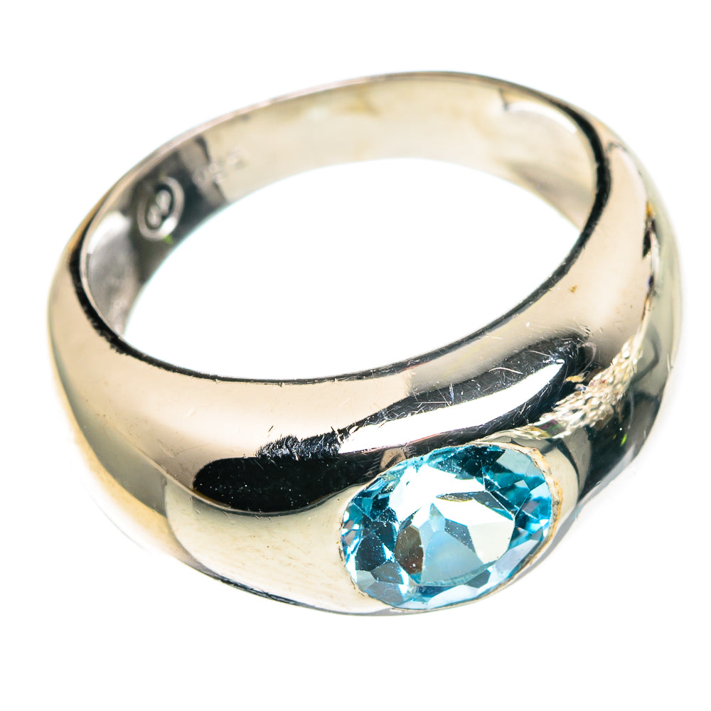 Blue Topaz Rings handcrafted by Anasilvercos - RING86448