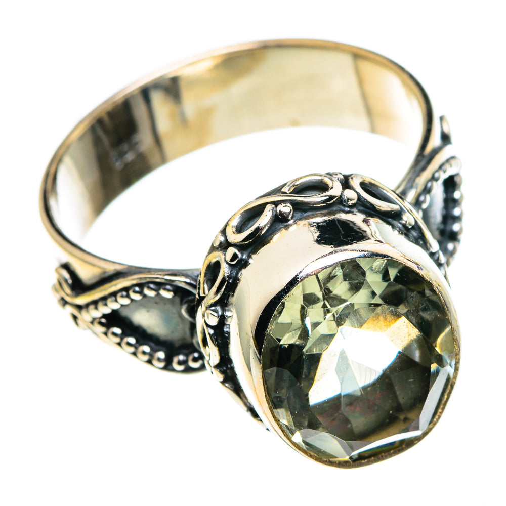 Green Amethyst Rings handcrafted by Anasilvercos - RING86451
