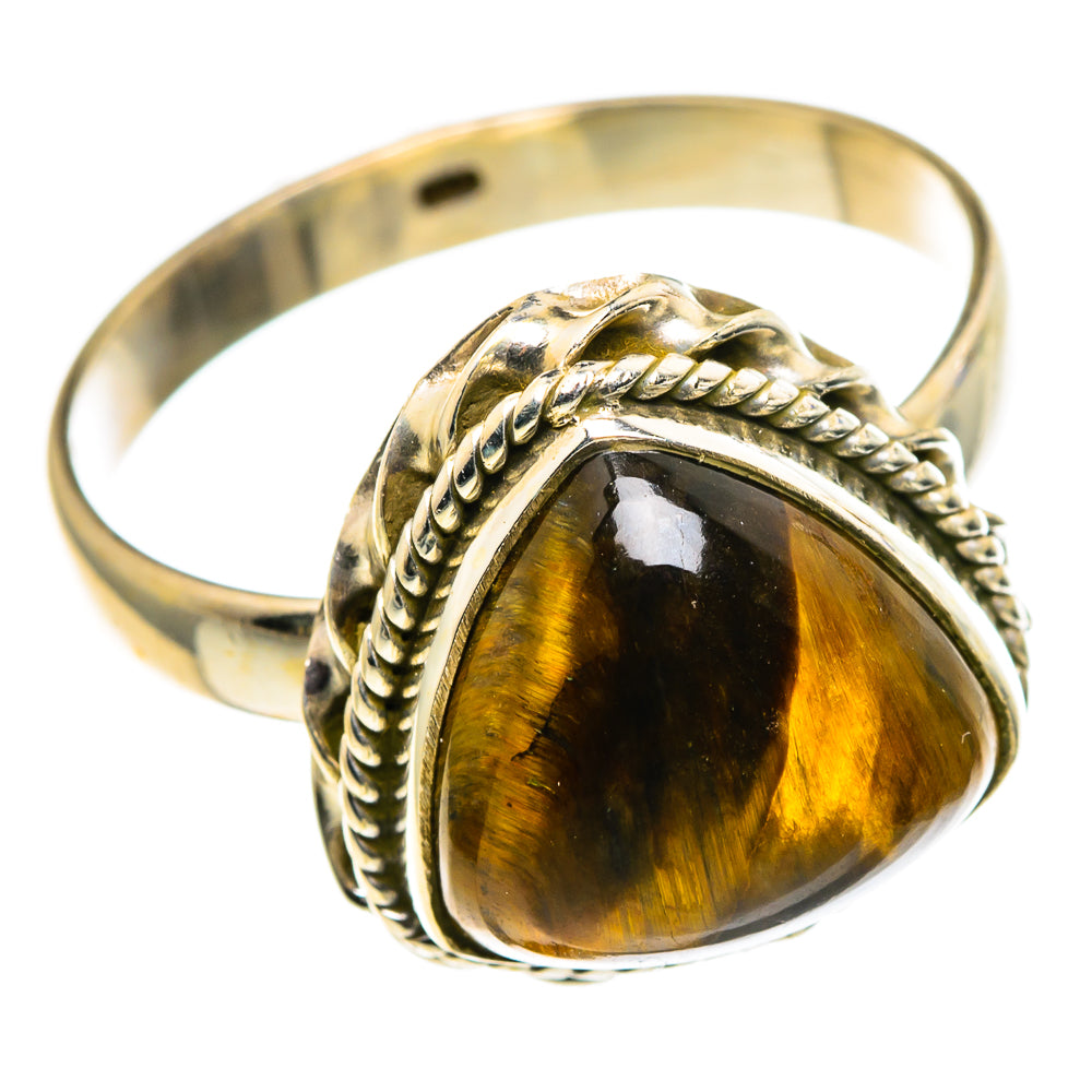 Tiger Eye Rings handcrafted by Anasilvercos - RING86455