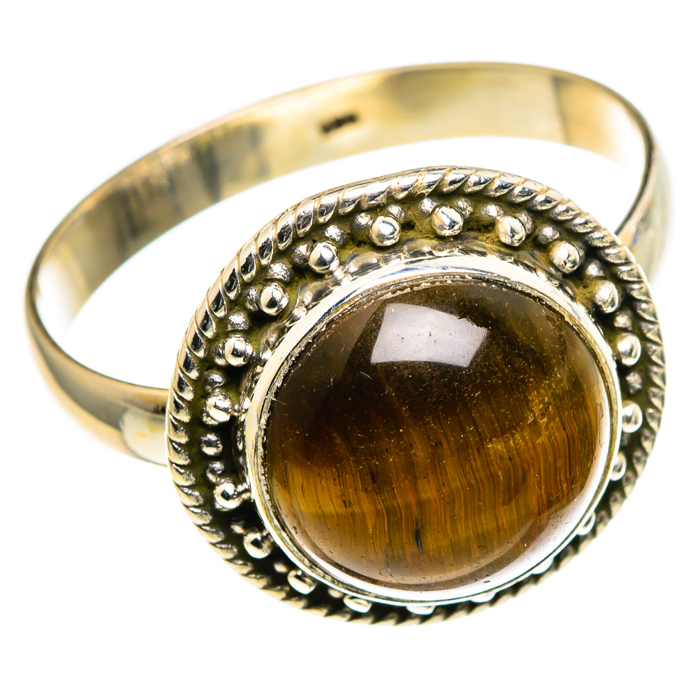 Tiger Eye Rings handcrafted by Anasilvercos - RING86456