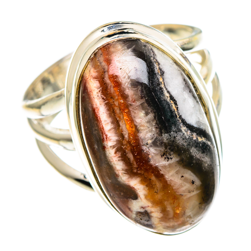 Crazy Lace Agate Rings handcrafted by Anasilvercos - RING86457