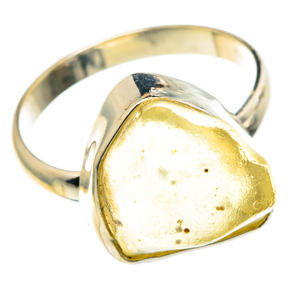 Libyan Desert Glass Rings handcrafted by Anasilvercos - RING86463