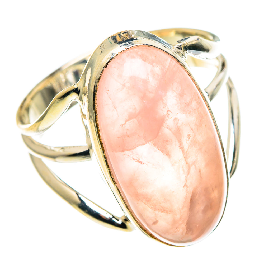 Rose Quartz Rings handcrafted by Anasilvercos - RING86467