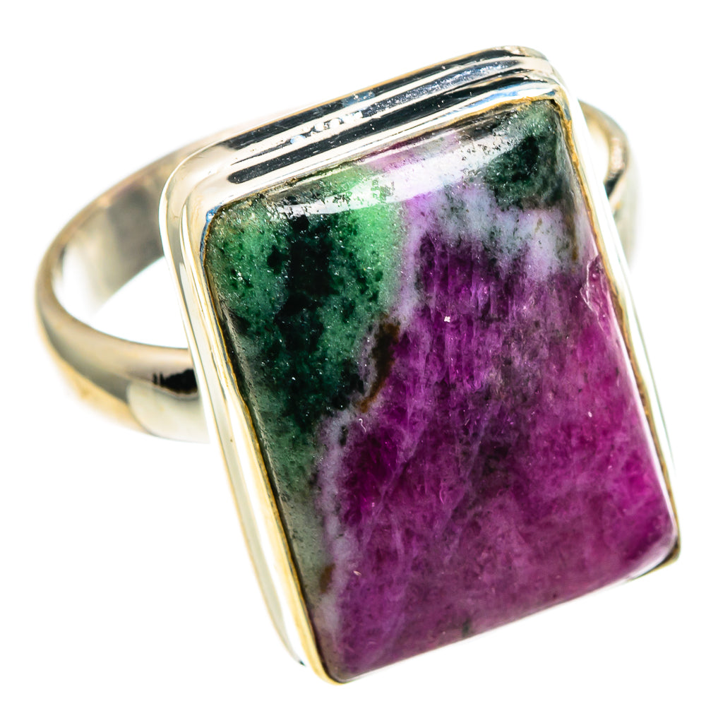 Ruby Zoisite Rings handcrafted by Anasilvercos - RING86475