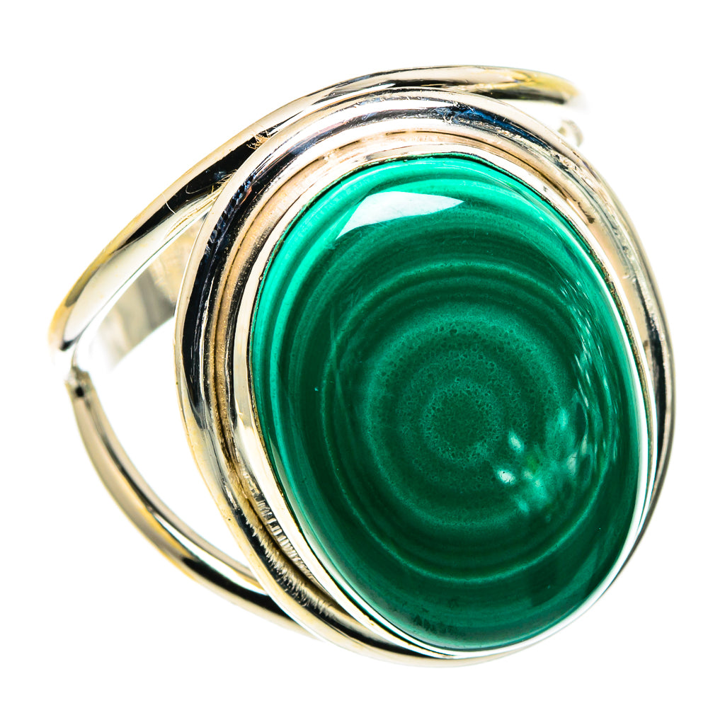 Malachite Rings handcrafted by Anasilvercos - RING86485