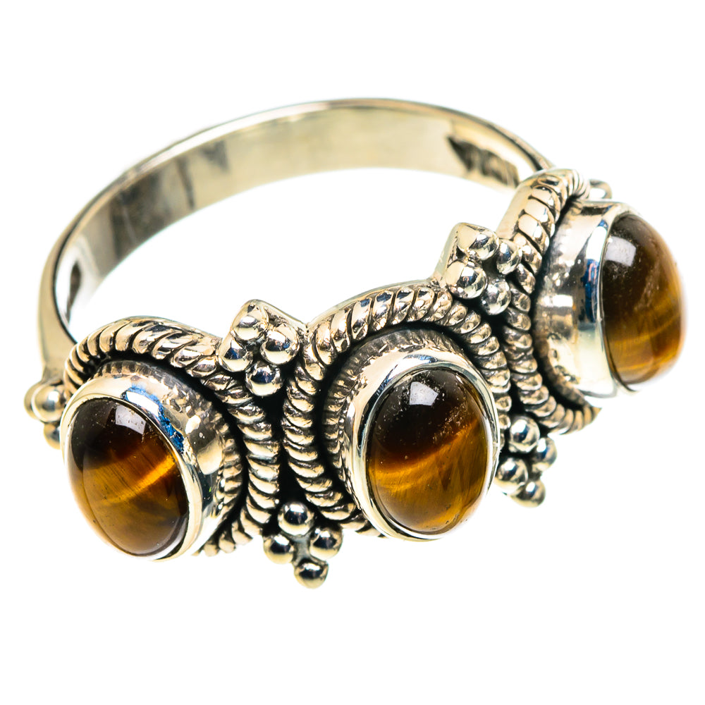 Tiger Eye Rings handcrafted by Anasilvercos - RING86490
