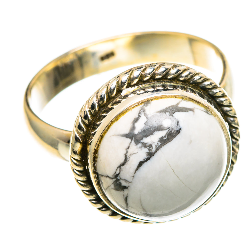 Howlite Rings handcrafted by Anasilvercos - RING86505