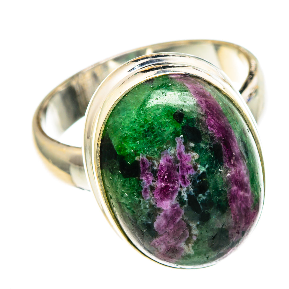 Ruby Zoisite Rings handcrafted by Anasilvercos - RING86509