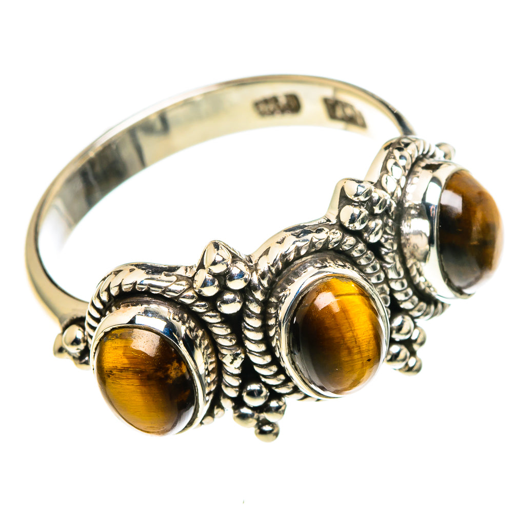 Tiger Eye Rings handcrafted by Anasilvercos - RING86524 - Photo 2