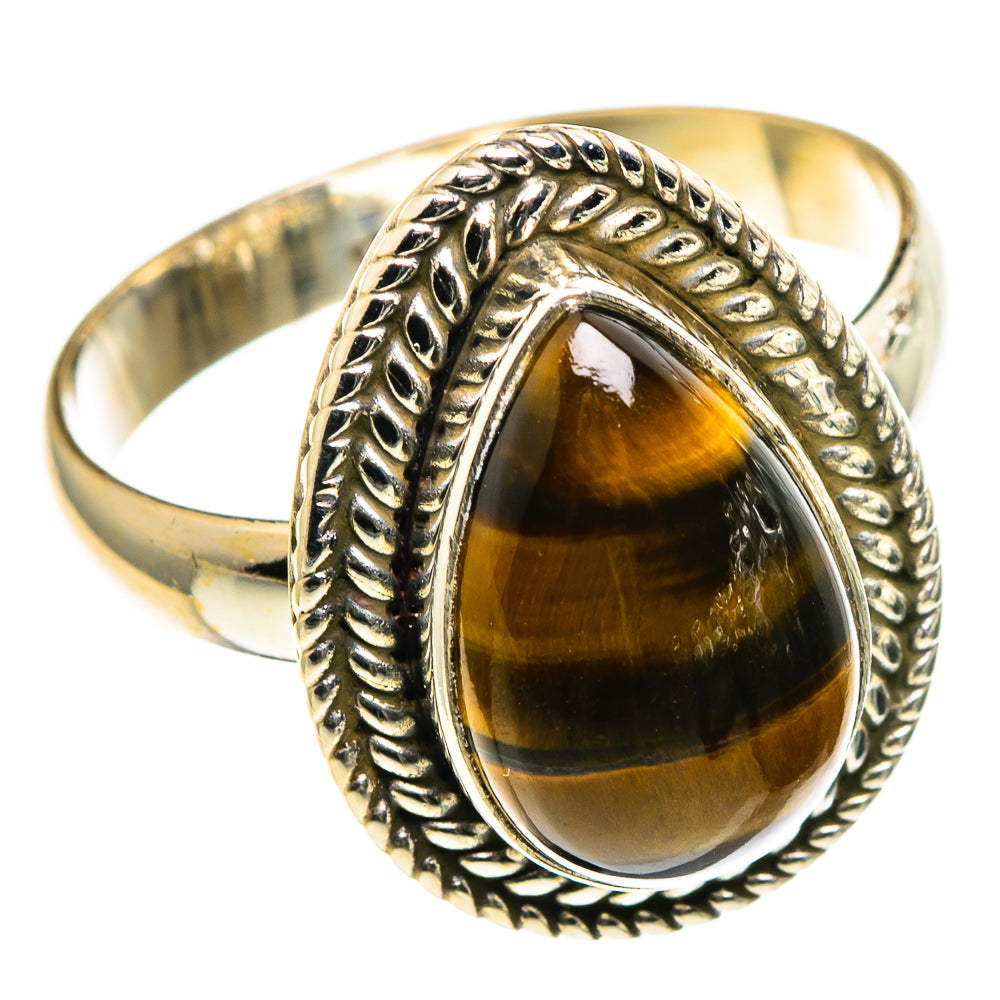 Tiger Eye Rings handcrafted by Anasilvercos - RING86525