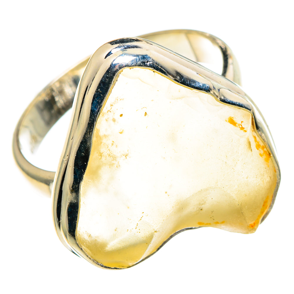 Libyan Desert Glass Rings handcrafted by Anasilvercos - RING86530