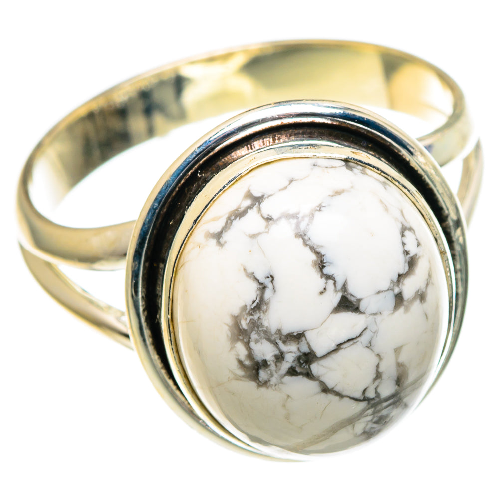 Howlite Rings handcrafted by Anasilvercos - RING86541