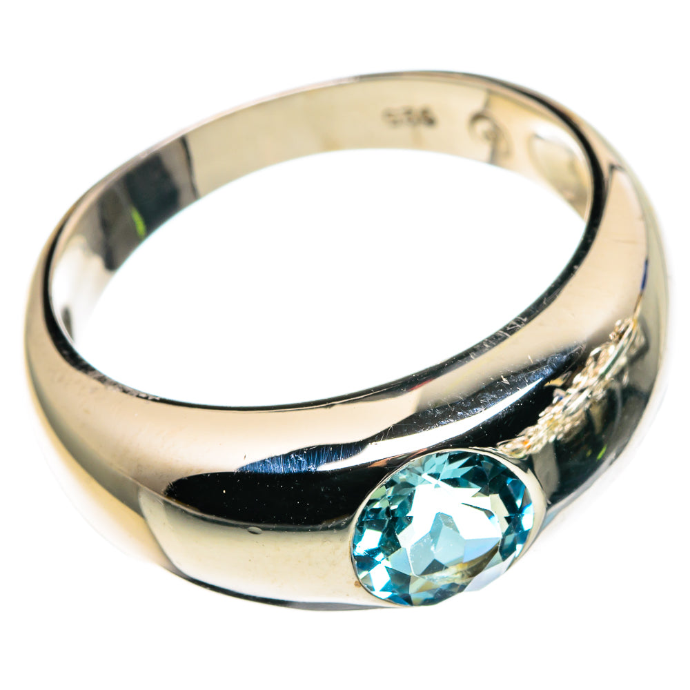 Blue Topaz Rings handcrafted by Anasilvercos - RING86547