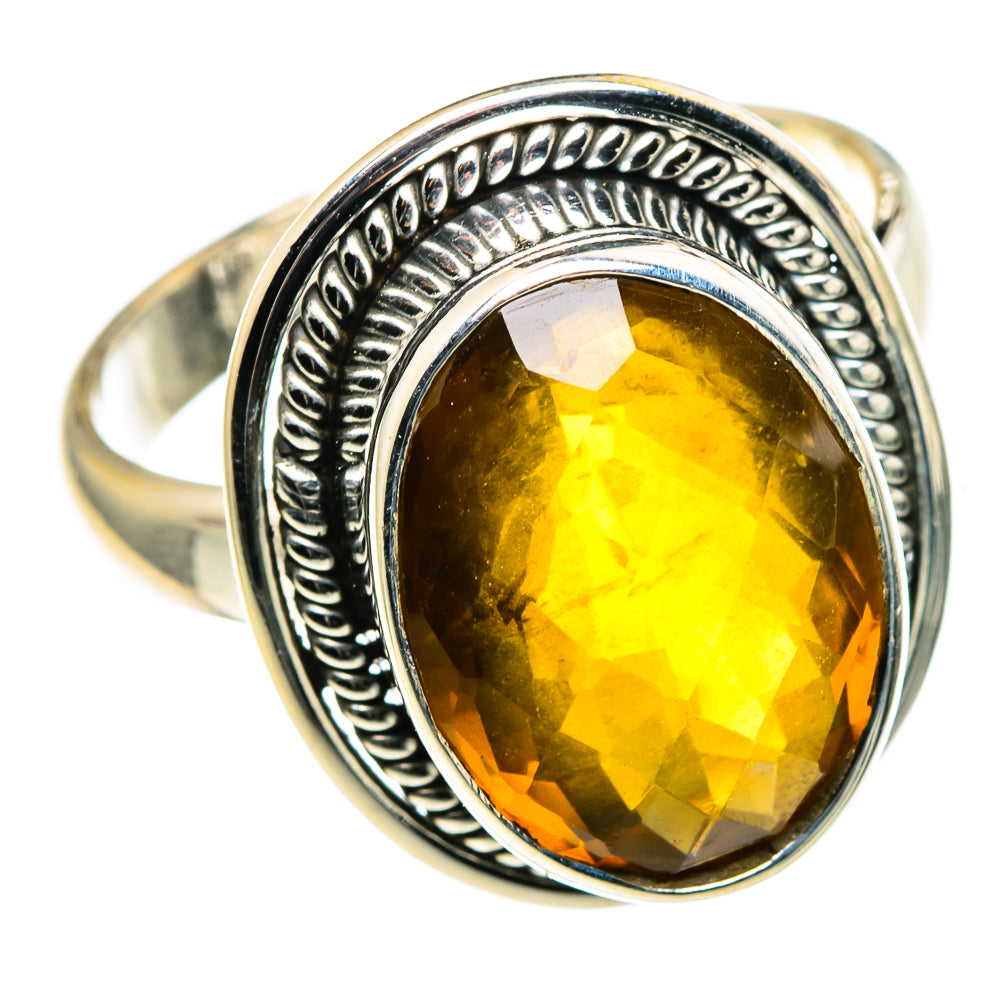Mandarin Citrine Rings handcrafted by Anasilvercos - RING86554