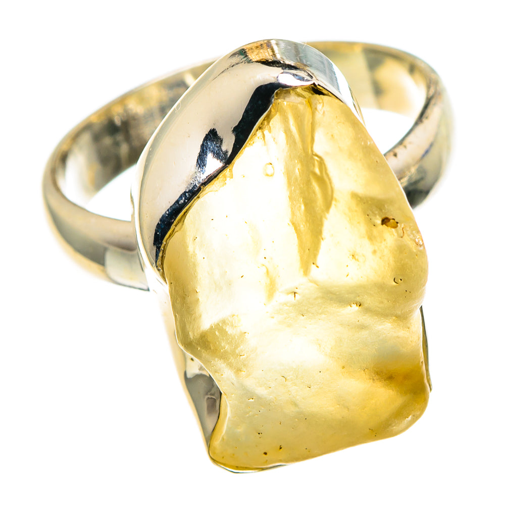 Libyan Desert Glass Rings handcrafted by Anasilvercos - RING86559